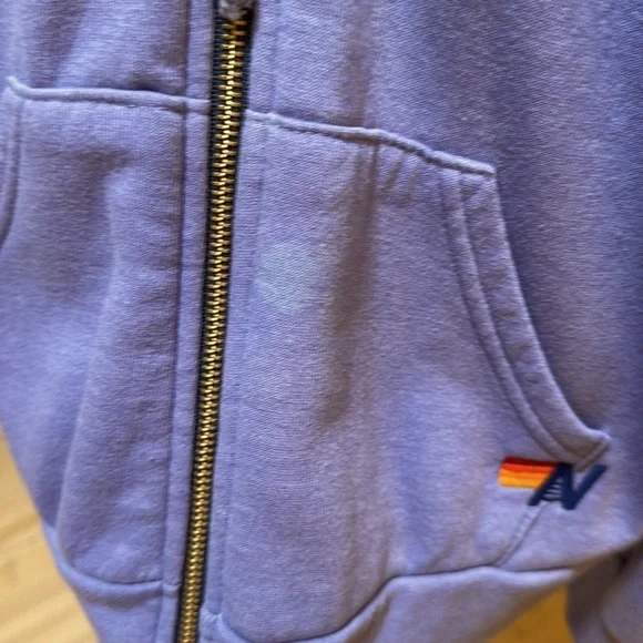 AVIATOR NATION Five Stripe Hoodie - light Purple - Picture 5 of 8